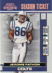 2001 Playoff Contenders Championship Ticket #37 Jerome Pathon /100 - NM-MT - Image 1 of 2