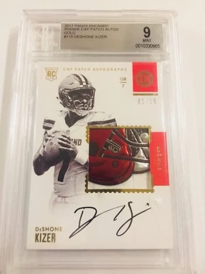 2017 Panini Encased DeShone Kizer RPA Rookie RC Auto LOGO PATCH SICK! /10 RARE! - Image 1 of 3