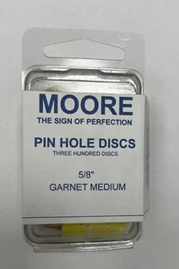 EC MOORE PIN LOCH GRANATSCHEIBEN 5/8" MITTLERE KÖRNUNG 300/bx - Bild 1 von 2