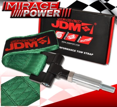 For Lexus IS250/IS350 2006+ Towing Hook Strap+Screw On Threaded Adapter Green Foto 1 de 4