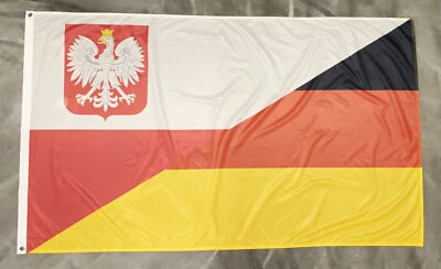 FLORCEL PREMIUM Fahne Flagge Polen Deutschland Freundschaft - 90 x 150 cm