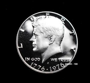 Medio dólar bicentenario Kennedy 1976-S a prueba revestida - Imagen 1 de 2