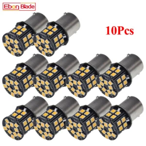 10 x Warm White 6V DC 1156 BA15S 7503 1141 30 SMD LED Car Motorcycle Light Bulb - Picture 1 of 9