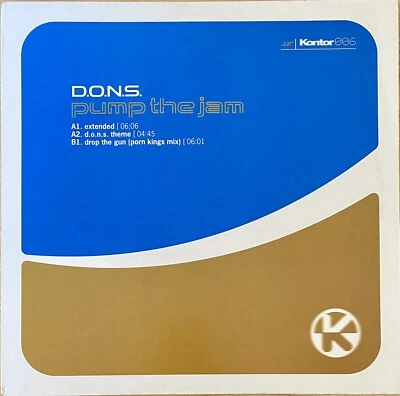 D.O.N.S. – Pump The Jam 12” Vinyl Trance Euro House 1997 Germany VERY GOOD - Image 1 of 3