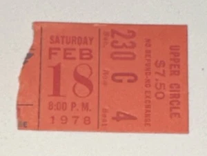 Blues Canucks NHL Ticket Stub Game Used Federko Sutter Berenson Goal 1978 - Picture 1 of 2