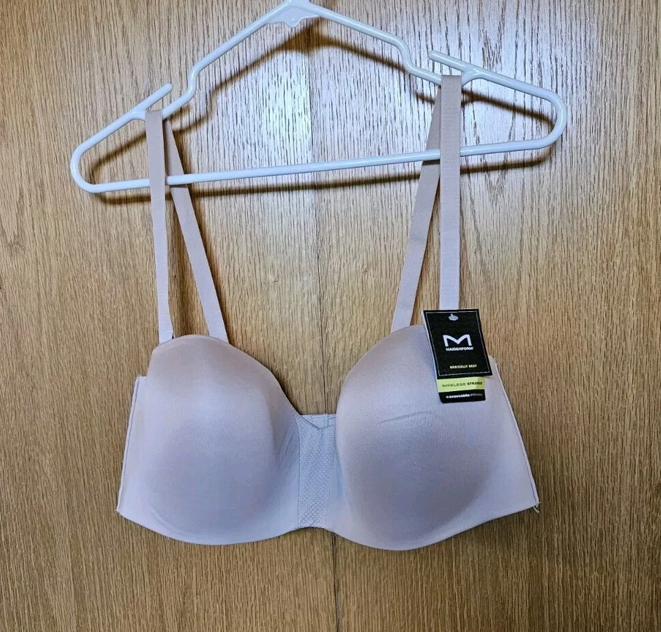 Maidenforms Self Expression Womens Wireless Strapless Bra 34d