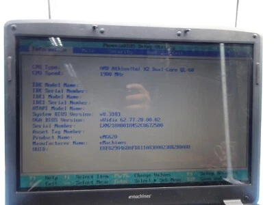 eMachines G620 ( ZY5D ) Notebook*OHNE RAM und HDD*Für Ersatzteil DEFEKT#N751 - Bild 1 von 4