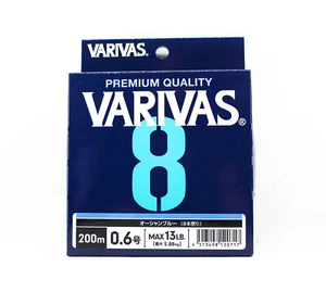 Varivas P.E Line Varivas 8 X8 Blue 200m P.E 0.6 Max 13lb (0717) - Picture 1 of 5