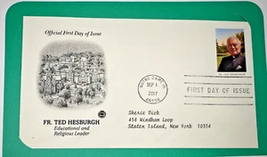 Fr. Ted Hesburgh Stamp / FDC First Day Issue Envelopes - Picture 1 of 2