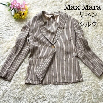 Max Mara Linen and silk summer jacket Size36 Women's - Image 1 of 4