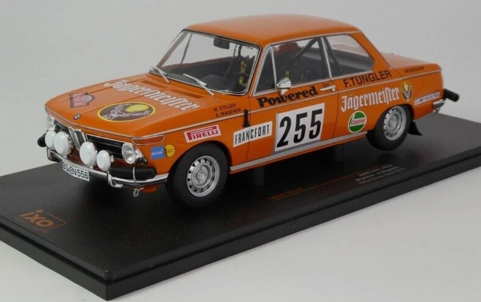 BMW 2002 #255 Stiller  Rallye Monte Carlo 1973 1/18 18RMC165.22 IXO MODELS - Immagine 1 di 1