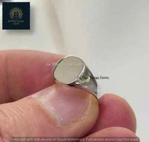 Cushion Signet ring, GS Silver Micro Cast Band Unisex jewelry, Square Ring - Picture 1 of 3