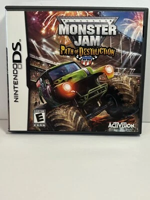 Monster Jam: Path of Destruction (Nintendo DS, 2010) Complete With Manual Tested - Image 1 of 4