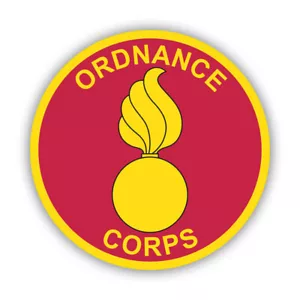 Calcomanía pegatina Ordinance Corps - resistente a la intemperie - ejército de EE. UU. Fort Lee Va Virginia - Imagen 1 de 4