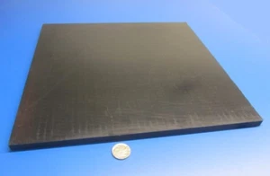 Nylon 6/6 Extruded Sheet Black (3/8") - .375" x 12" x 12" - Picture 1 of 12