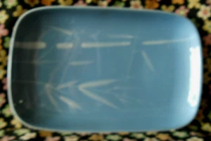 Vintage Winfield USA Serving Platter 12 3/4" x 8 3/8" BLUE PACIFIC White Bamboo - Picture 1 of 7