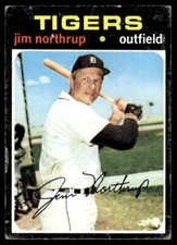 1971 Topps Jim Northrup #265 Detroit Tigers Baseball Card