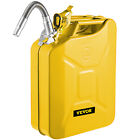 VEVOR Oil Can 5.3 Gal / 20L Jerry Can with Flexible Spout for Cars Yellow
