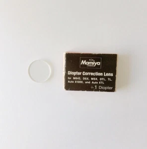 Mamiya Dioptrien Korrektur Objektiv +1,0 für M645,DSX,MSX,DTL,TL,Auto X100,AutoXTL - Bild 1 von 9