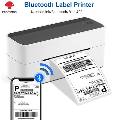 Etikettendrucker WiFi/Bluetooth/USB 4X6 Versand Thermodrucker für DHL GLS DPD - Bild 1 von 4