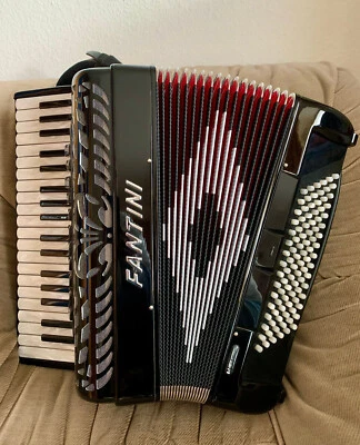 Akkordeon Fantini 96 Bass 4-chörig im Diskant TOP Zustand - Bild 1 von 4
