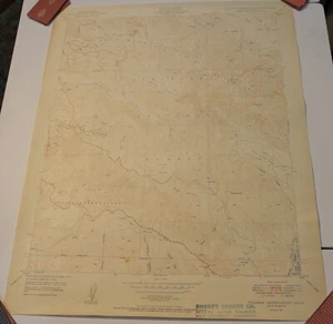 PALOMAR OBSERVATORY Quadrangle CA USGS Topographic Map 1950 Vintage 27x22 - Picture 1 of 15