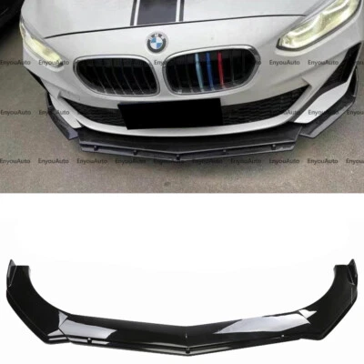 For BMW 740i 750i Series Front Bumper Lip Spoiler Splitter Glossy Black - Image 1 of 4