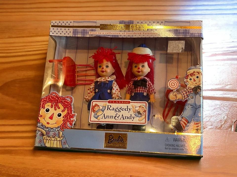 Mini Muñecas Barbie Raggedy Ann & Andy Vintage 1999 Libro de Cuentos Colección Favoritos Foto 1 de 1