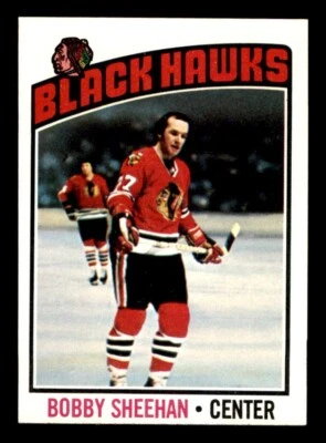 1976 Topps Hockey #183 Bobby Sheehan NM *d2 - Image 1 of 2
