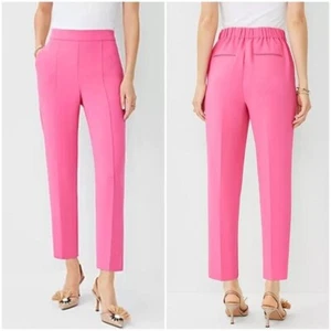 Neu mit Etikett Ann Taylor Easy Ankle Hose hoher Bund zum Überziehen leichtes Lyocell Größe L - Bild 1 von 13