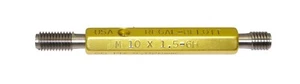M10 x 1.5 6H ~ Metric ~ Thread Plug Gage ~ Go/NoGo - 10 mm ~ 1.5 Lead - Regal - Picture 1 of 1