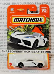 2023 MATCHBOX WEISS 2020 CHEVROLET CORVETTE C8, MBX HIGHWAY SERIES, MBX #31 RARITÄT - Bild 1 von 12