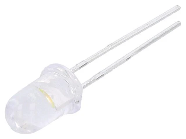 2X 334-15/X2C1-1WYB/EU/EU LED 5mm Warm White 14250-28500mcd 15° 20mA 2.8-3.6V... - Image 1 of 1