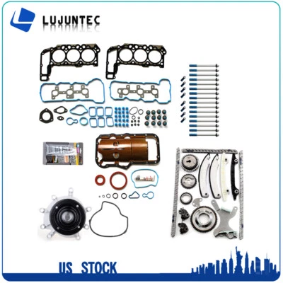 Full Gasket Set Timing Chain Kit Water Pump 08-09 For Jeep Grand Cherokee 3.7L - Image 1 of 4