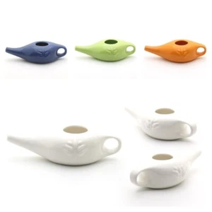 Ceramic Neti Pot Cleaning Washing Nose Changer With Stuff Nasal Oral Irrigat ZDP - Picture 1 of 17