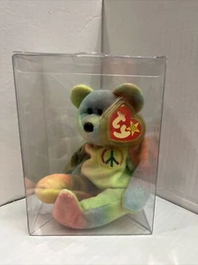 🔥🔥RARE TY BEANIE BABY FEB 1st, 1996 PEACE BEAR RETIRED With ERRORS!!! - Picture 1 of 6