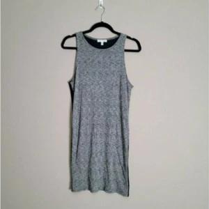 Rag & Bone Colorblock Ribbed Knit Jersey Back Sleeveless Shift Dress Gray Size L - Picture 1 of 6