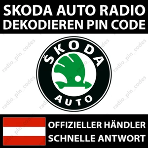 SKODA RADIO DEKODIEREN PIN CODE CITIGO RAPID ROOMSTER YETI RHAPSODY SYMPHONY - Bild 1 von 4