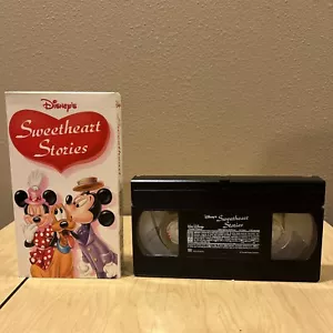 Disney's Sweetheart Stories VHS Mickey Minnie Mouse Donald Duck Pluto Pre-owned - Foto 1 di 5