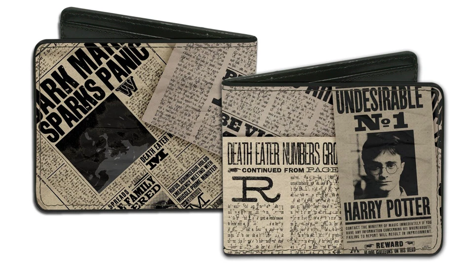 Harry Potter Newspaper Headlines Bi-Fold Wallet - Image 1 of 1