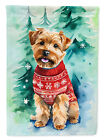 Norfolk Terrier Christmas Flag Canvas House Size DAC3536CHF