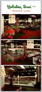 Postal Multi Vista Holiday Inn East Springfield Illinois 8" X 3.5" LC 1 - Imagen 1 de 2
