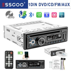 Single 1 Din Car Stereo CD DVD Radio Bluetooth USB SD AUX Audio MP3 FM Player - Picture 1 of 12