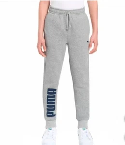 NWT PUMA Youth Cotton Blend Jogger Pants, Gray, Size M 10-12 Medium - Picture 1 of 2