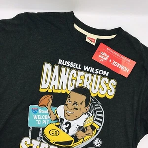 Homage Giant Eagle Exclusive Shirt DANGERUSS Russell Wilson Steelers Mens Med - Picture 1 of 7
