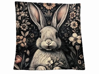 Funda Almohada William Morris Abstracta Floral Diseño Conejito Lino Decoración del Hogar Foto 1 de 4