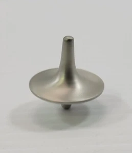 *B92) Inception Inspired Silver Tone Metal Spinning Top Fidget Toy - Picture 1 of 11
