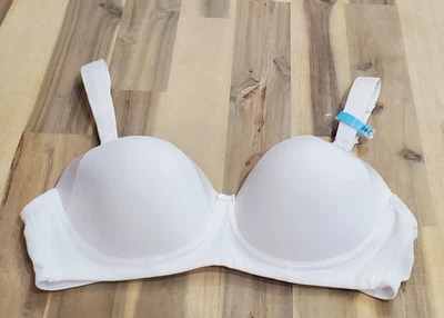 Sujetador inalámbrico Playtex Secrets para mujer Balconette figura completa blanco talla 36C Foto 1 de 4