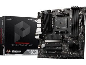 MSI PRO PRO B550M-VC WIFI AM4 AMD B550 MATX AMD Motherboard - Picture 1 of 5