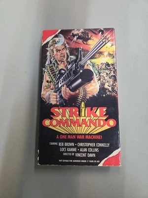 Strike Commando VHS War Movie AVID home entertainment rare - Image 1 of 3